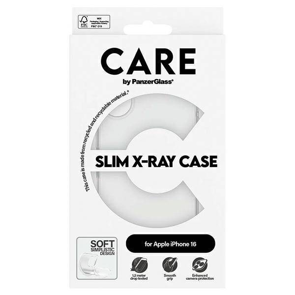 CARE by PanzerGlass X-Ray Soft Basic Case iPhone 16 6.1" przezroczysty/transparent 1441