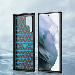 Carbon Case etui Samsung Galaxy S23 Ultra elastyczny silikonowy karbonowy pokrowiec czarne