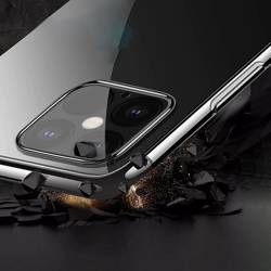 Clear Color case żelowy pokrowiec etui z metaliczną ramką iPhone 13 czarny