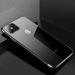 Clear Color case żelowy pokrowiec etui z metaliczną ramką iPhone 13 mini czarny