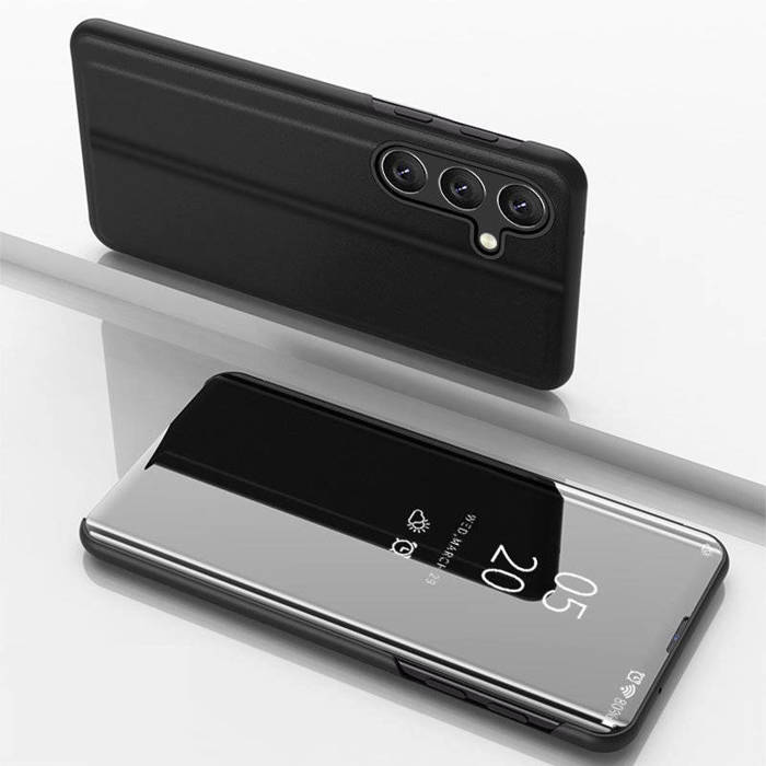 Clear View Case etui Samsung Galaxy A54 5G pokrowiec z klapką czarne