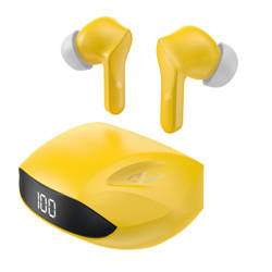 Dudao dokanałowe słuchawki bezprzewodowe TWS Bluetooth 5.2 żółty (U16H-yellow)