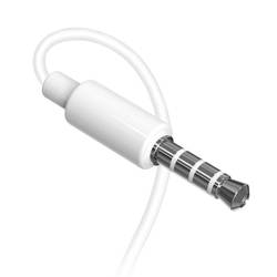 Dudao douszne przewodowe słuchawki mini jack 3.5mm zestaw słuchawkowy biały (X10S white)