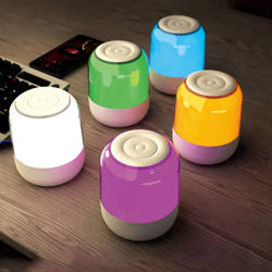 Dudao głośnik bezprzewodowy Bluetooth 5.0 RGB 5W 1200mAh biały (Y11S-white)