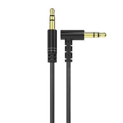 Dudao kątowy kabel przewód AUX mini jack 3.5mm 1m czarny (L11 black)