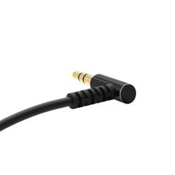 Dudao kątowy kabel przewód AUX mini jack 3.5mm 1m czarny (L11 black)