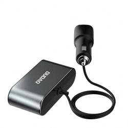 Dudao ładowarka samochodowa 2x USB / 3x rozdzielacz gniazda zapalniczki czarny (R1Pro black)