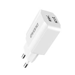 Dudao ładowarka sieciowa EU 2x USB 5V/2.4A + kabel USB Typ C biały (A2EU + Type-c white)