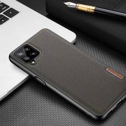 Dux Ducis Fino etui pokrowiec pokryty nylonowym materiałem Samsung Galaxy A12 / Galaxy M12 szary