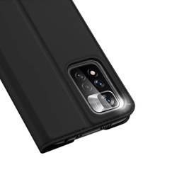 Dux Ducis Skin Pro kabura etui pokrowiec z klapką Poco M4 Pro 5G czarny