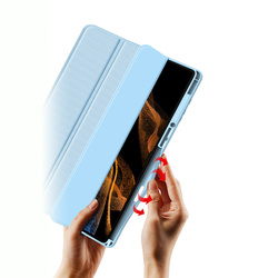 Dux Ducis Toby pancerne etui z klapką Smart Case do Samsung Galaxy Tab S8 Ultra z uchwytem na rysik niebieski