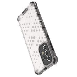 ETUI Honeycomb etui pancerny pokrowiec z żelową ramką Samsung Galaxy A33 5G przezroczysty CASE