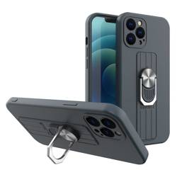 ETUI Ring Case silikonowe etui z uchwytem na palec i podstawką do Xiaomi Poco X4 Pro 5G niebieski CASE