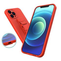 ETUI Rope case żelowe etui ze smyczą łańcuszkiem torebka smycz Xiaomi Redmi Note 10 5G / Poco M3 Pro ciemnozielony CASE