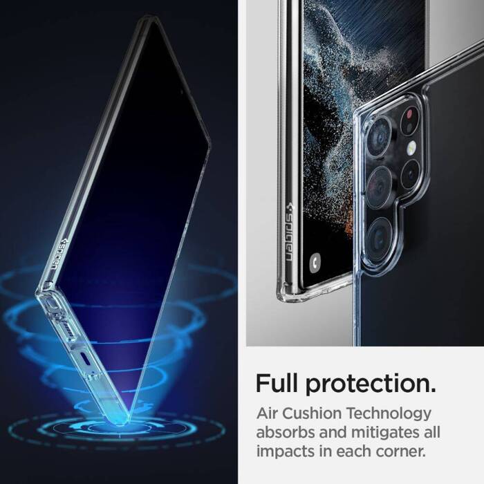 ETUI SPIGEN Samsung Galaxy S22 Ultra Ultra Hybrid Crystal Przezroczyste Clear Case