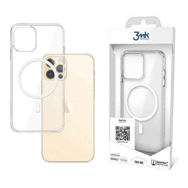 Etui 3MK Apple iPhone 12 12 Pro Bezbarwny MagCase