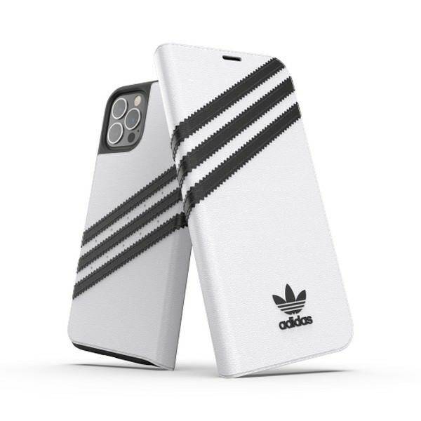 Etui ADIDAS ORIGINALS Apple iPhone 12 12 Pro Booklet Case TPU Biały Czarny Case