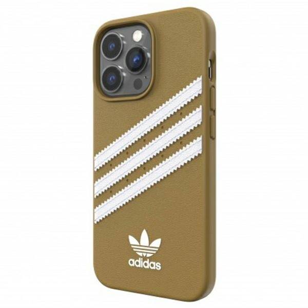 Etui Adidas OR Moulded PU iPhone 13 Pro Max 6,7" beżowo-złoty/beige-gold 47807