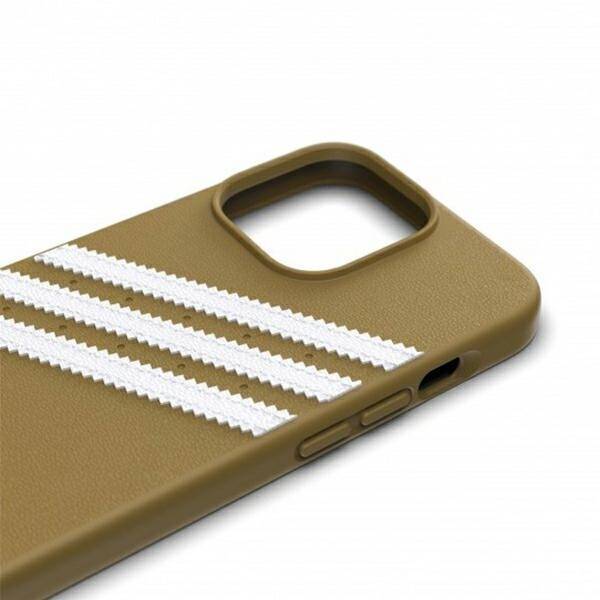 Etui Adidas OR Moulded PU iPhone 13 Pro Max 6,7" beżowo-złoty/beige-gold 47807