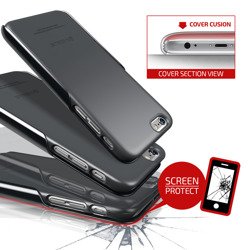 Etui Apple iPhone 6 6S 4,7' VERUS Slim Hard Slide Charcoal Black Jak Spigen SGP Pokrowiec