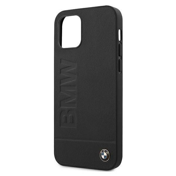 Etui BMW Apple iPhone 12 12 Pro Signature Logo Imprint BMHCP12MSLLBK Czarny Hardcase