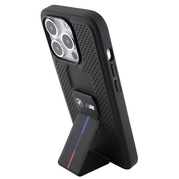 Etui Bmw Bmhcp15xgspprk Iphone 15 Pro Max 6.7" Czarny/black Hardcase Grip Stand Smooth & PerforatedCase