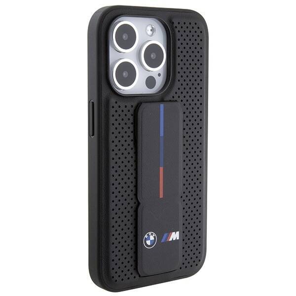 Etui Bmw Bmhcp15xgspprk Iphone 15 Pro Max 6.7" Czarny/black Hardcase Grip Stand Smooth & PerforatedCase