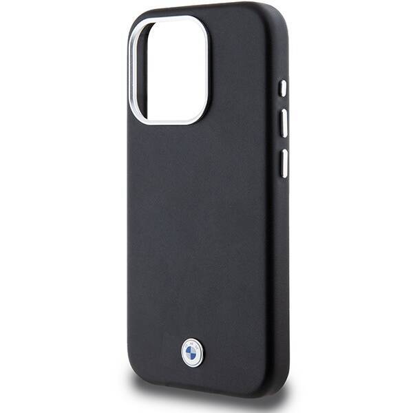 Etui Bmw Bmhmp15l23pufwk Iphone 15 Pro 6.1"czarny/black Signature Wrapped Metal Magsafe Case