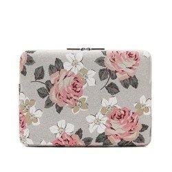 Etui CANVASLIFE Macbook Pro 15 Sleeve White Rose Szare Case