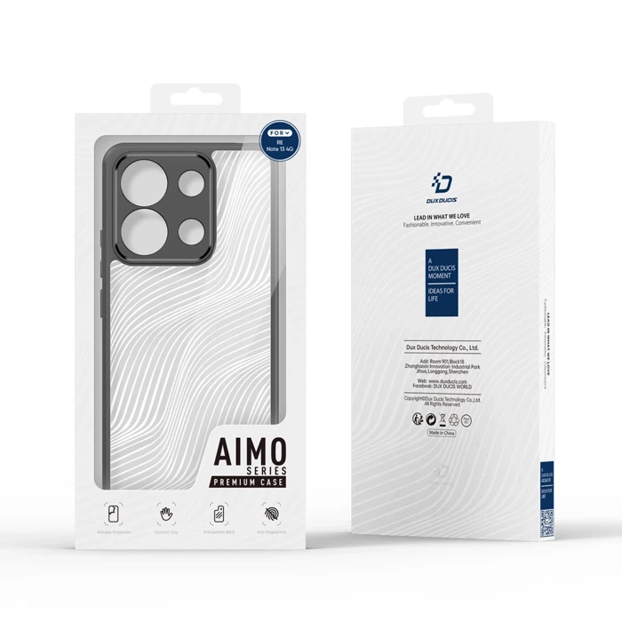 Etui Dux Ducis Aimo na Xiaomi Redmi Note 13 4G - czarne