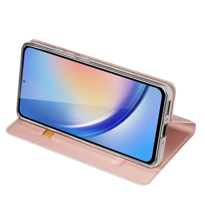 Etui Dux Ducis Skin Pro do Samsung Galaxy A35 5G z klapką - różowe