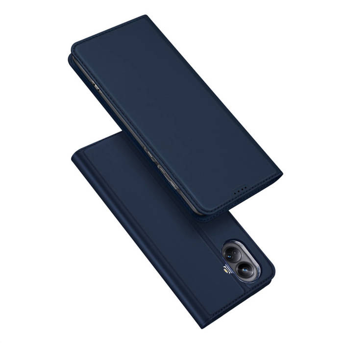 Etui Dux Ducis Skin Pro etui do Realme 10 Pro pokrowiec z klapką portfel na kartę podstawka niebieskie Case