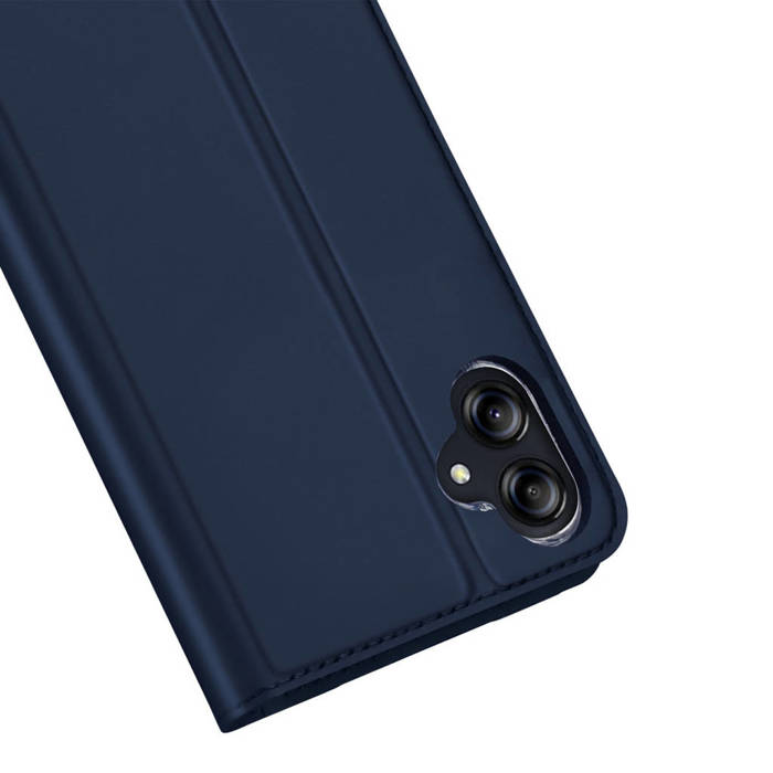 Etui Dux Ducis Skin Pro etui do Samsung Galaxy A04e pokrowiec z klapką portfel na kartę podstawka niebieskie Case