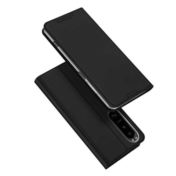 Etui Dux Ducis Skin Pro etui do Sony Xperia 1 V pokrowiec z klapką portfel na kartę podstawka czarne Case