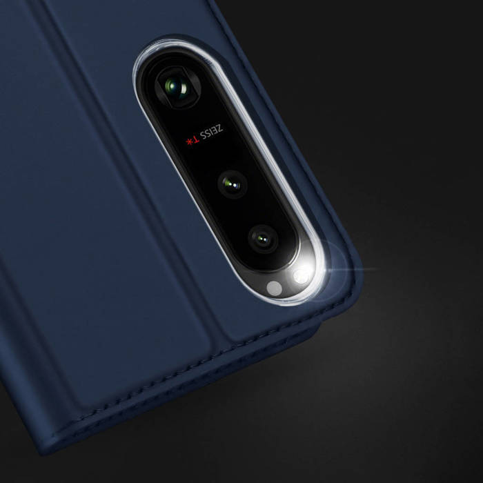 Etui Dux Ducis Skin Pro etui do Sony Xperia 1 V pokrowiec z klapką portfel na kartę podstawka czarne Case