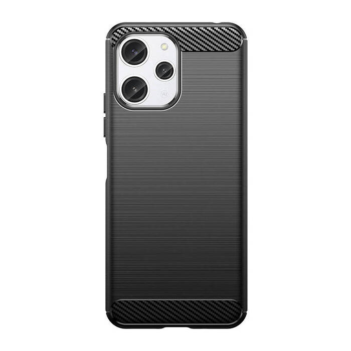 Etui Elastyczne etui wzór karbon do Xiaomi Redmi 12 Carbon Case - czarne Case