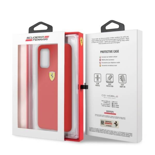 Etui FERRARI Samsung Galaxy S20 Plus Silicone Czerwony Case