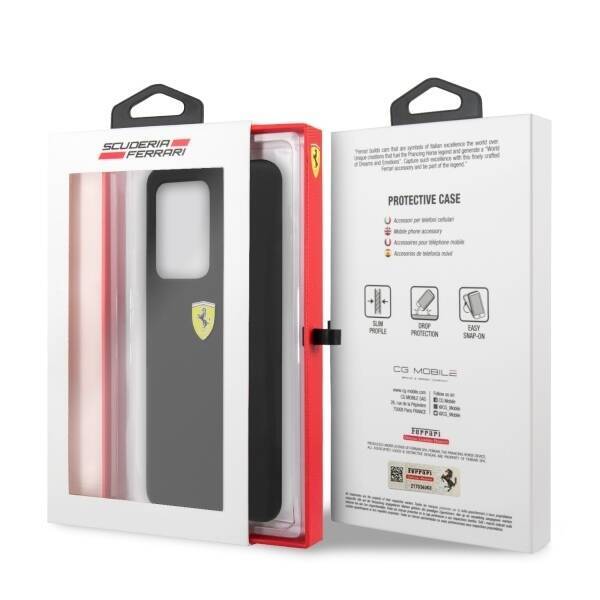 Etui FERRARI Samsung Galaxy S20 Ultra Silicone Czarny Case