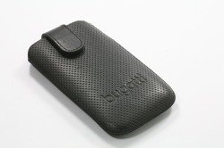 Etui FUTERAŁ BUGATTI Apple iPhone 4S Czarne SKÓRA