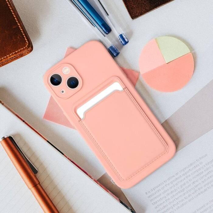 Etui Futerał CARD CASE do XIAOMI Redmi 12 4G różowy Case