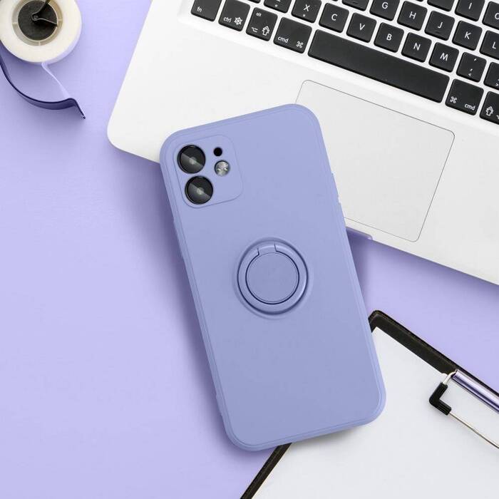 Etui Futerał SILICONE RING do XIAOMI Redmi NOTE 12S fioletowy Case