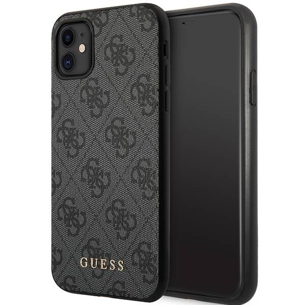 Etui GUESS Apple iPhone 11 4G Collection Szary Hardcase