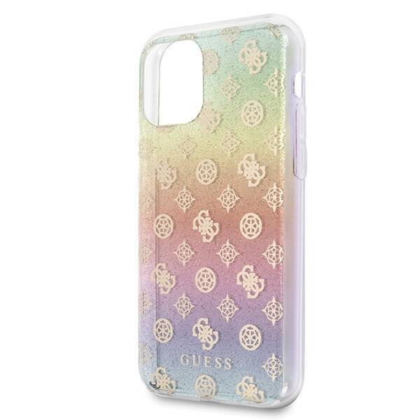 Etui GUESS Apple iPhone 11 Pro Iridescent 4G Peony Wielokolorowy Hard Case