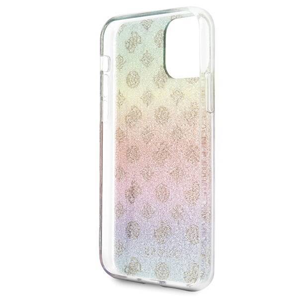 Etui GUESS Apple iPhone 11 Pro Iridescent 4G Peony Wielokolorowy Hard Case