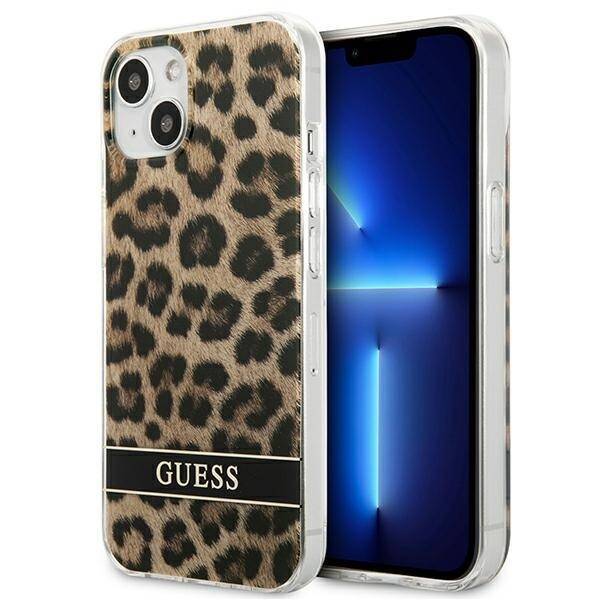 Etui GUESS Apple iPhone 13 Mini Leopard Brązowy Hardcase