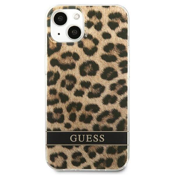 Etui GUESS Apple iPhone 13 Mini Leopard Brązowy Hardcase