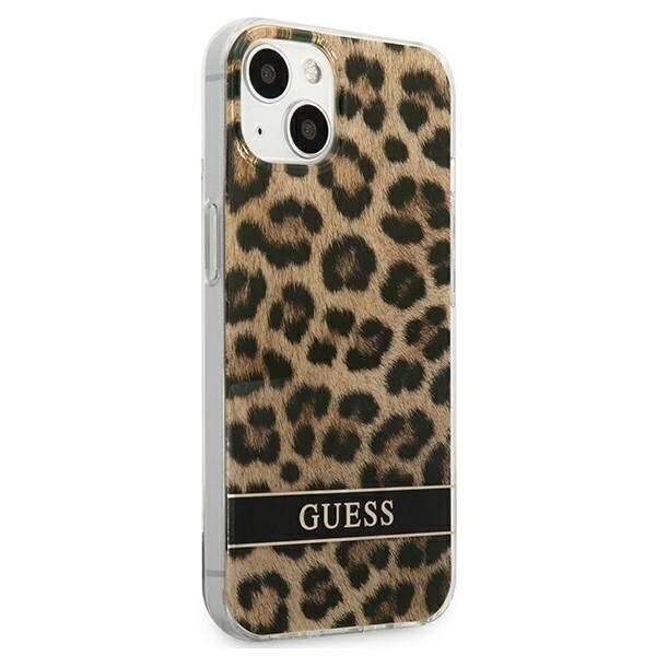 Etui GUESS Apple iPhone 13 Mini Leopard Brązowy Hardcase