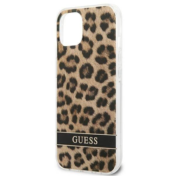 Etui GUESS Apple iPhone 13 Mini Leopard Brązowy Hardcase