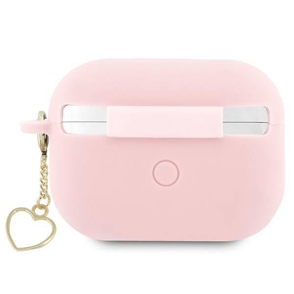 Etui Guess GUAP2LSCHSP AirPods Pro 2 cover różowy/pink Silicone Charm Heart Collection Case