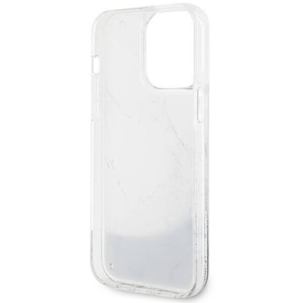 Etui Guess GUHCP14XLCSGSGH iPhone 14 Pro Max 6.7" biały/white hardcase Liquid Glitter Marble Case